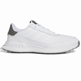 adidas S2G 24 Spikeless Leather Waterproof Shoes - Ftwr White/Ftwr White/Charcoal Adidas golf footwear options