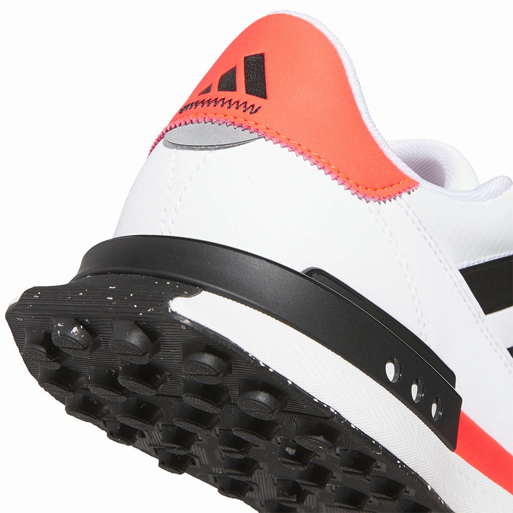 adidas S2G BOA 24 Spikeless Waterproof Shoes - White/Core Black/Lucid Red Performance Golf Footwear