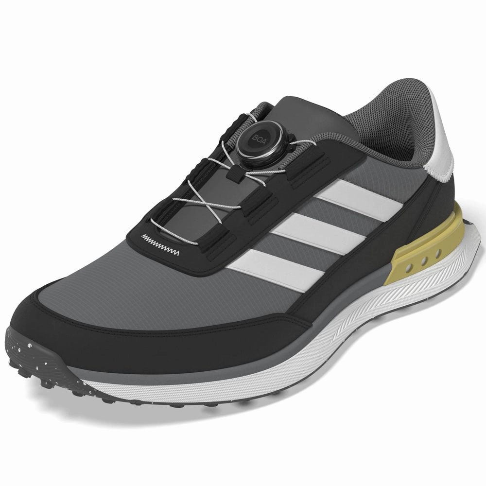 adidas S2G BOA '24 Spikeless Waterproof Shoes - Grey Three/Ftwr White/Core Black Performance Golf Footwear