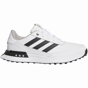 adidas S2G Leather 24 Spikeless Waterproof Shoes - White/Core Black/Grey Two Adidas golf footwear options