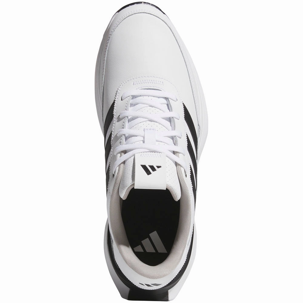 adidas S2G Leather 24 Spikeless Waterproof Shoes - White/Core Black/Grey Two Performance Golf Footwear