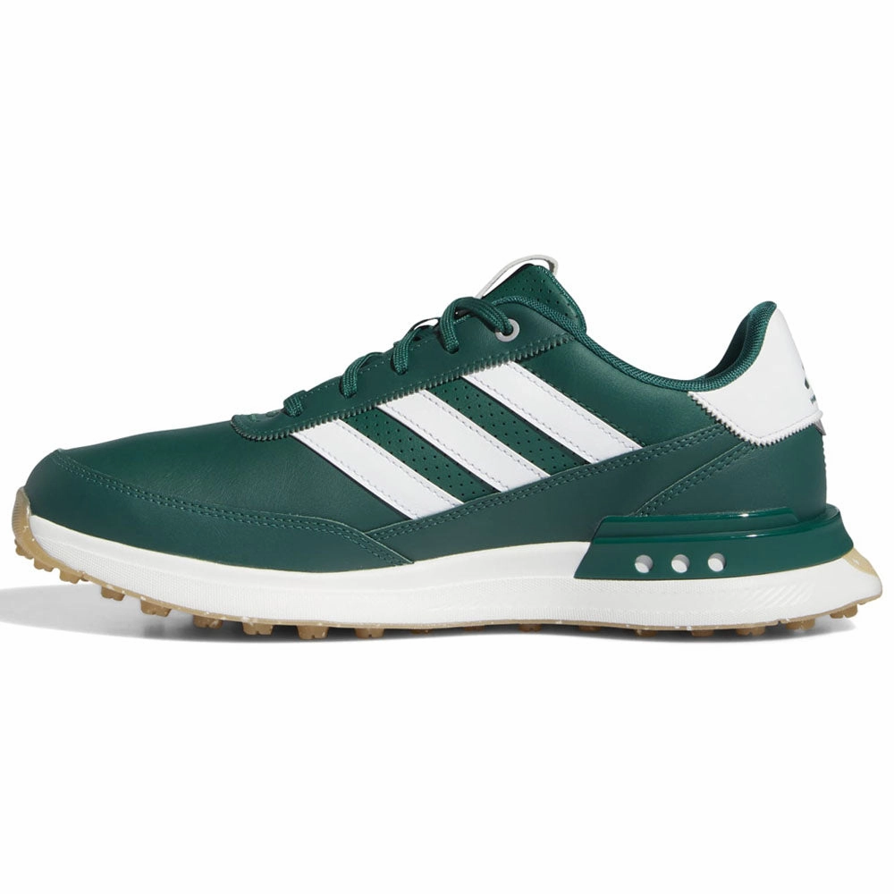 adidas S2G Leather '24 Spikeless Waterproof Shoes - Collegiate Green/Ftwr White/Gum 4 Performance Golf Footwear