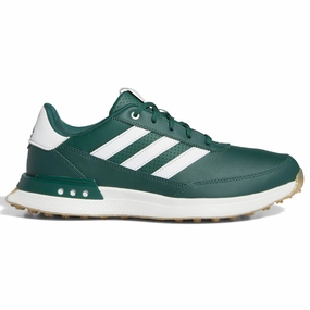 adidas S2G Leather '24 Spikeless Waterproof Shoes - Collegiate Green/Ftwr White/Gum 4 Adidas golf footwear options
