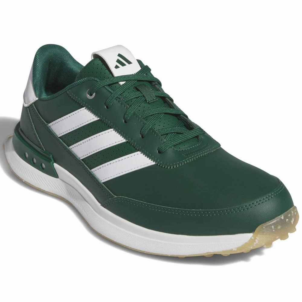 adidas S2G Leather '24 Spikeless Waterproof Shoes - Collegiate Green/Ftwr White/Gum 4 Performance Golf Footwear