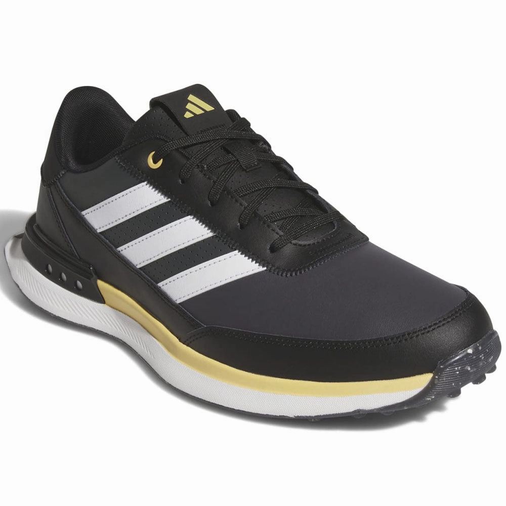 adidas S2G Leather '24 Spikeless Waterproof Shoes - Core Black/Ftwr White/Oat Performance Golf Footwear