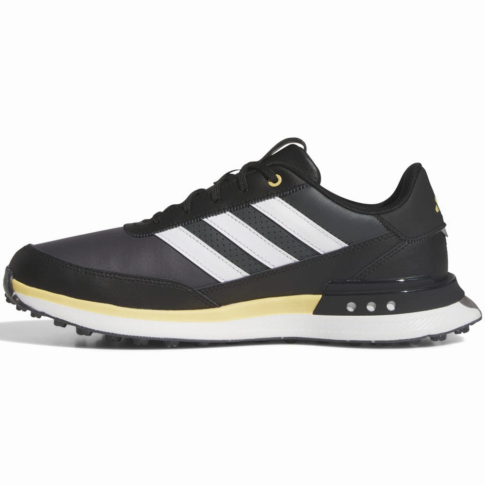 adidas S2G Leather '24 Spikeless Waterproof Shoes - Core Black/Ftwr White/Oat Performance Golf Footwear
