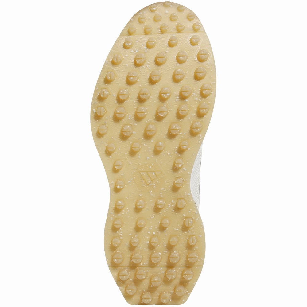 adidas S2G Leather Spikeless Ladies Waterproof Shoes - Off White/Gold Metallic/Gum 4 Performance Golf Footwear