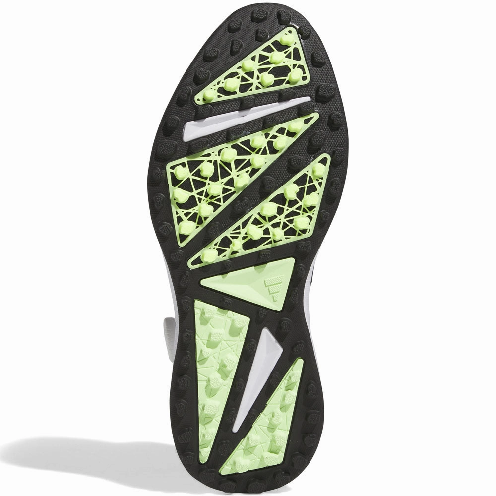 adidas Solarmotion 24 Boa Spikeless Waterproof Shoes - Ftwr White/Core Black/Green Spark Performance Golf Footwear