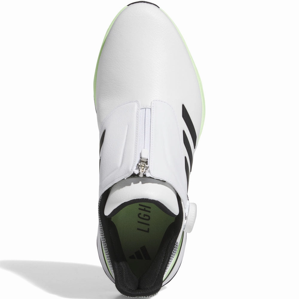 adidas Solarmotion 24 Boa Spikeless Waterproof Shoes - Ftwr White/Core Black/Green Spark Performance Golf Footwear