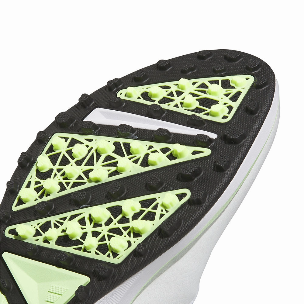 adidas Solarmotion 24 Boa Spikeless Waterproof Shoes - Ftwr White/Core Black/Green Spark Performance Golf Footwear