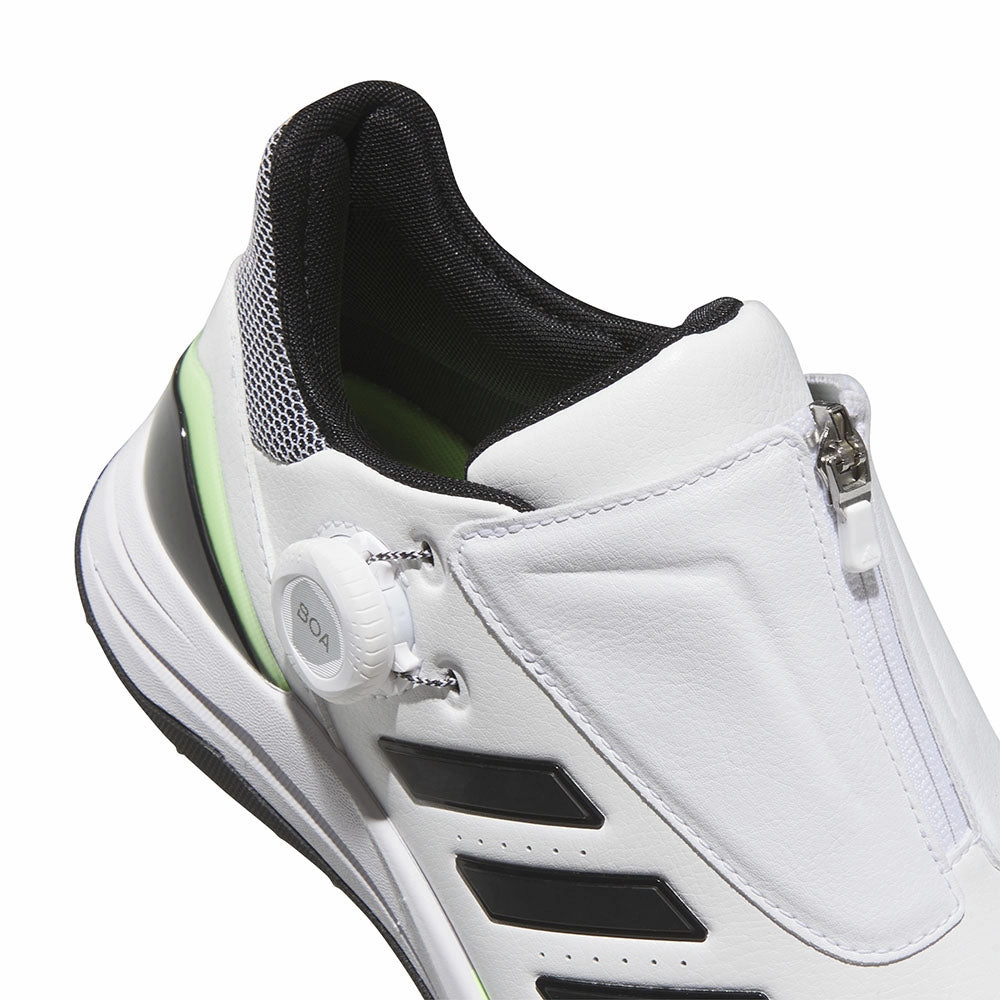 adidas Solarmotion 24 Boa Spikeless Waterproof Shoes - Ftwr White/Core Black/Green Spark Performance Golf Footwear