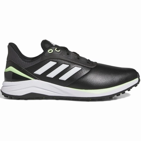 adidas Solarmotion 24 Spikeless Waterproof Shoes - Core Black/Ftwr White/Green Spark Adidas golf footwear options