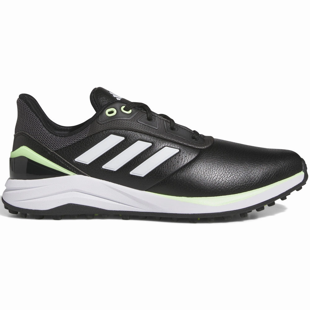 adidas Solarmotion 24 Spikeless Waterproof Shoes - Core Black/Ftwr White/Green Spark Adidas golf footwear options