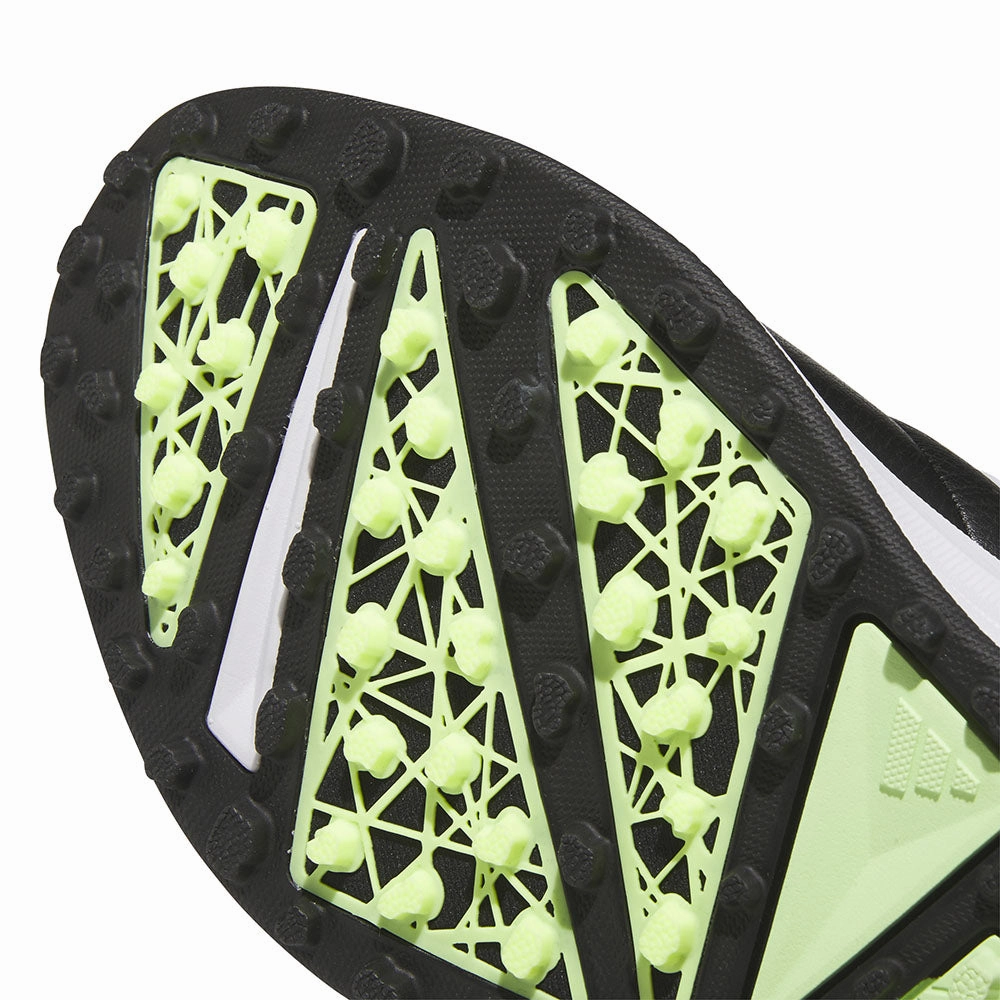 adidas Solarmotion 24 Spikeless Waterproof Shoes - Core Black/Ftwr White/Green Spark Performance Golf Footwear