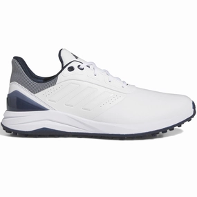 adidas Solarmotion 24 Spikeless Waterproof Shoes - Ftwr White/Ftwr White/Collegiate Navy Adidas golf footwear options