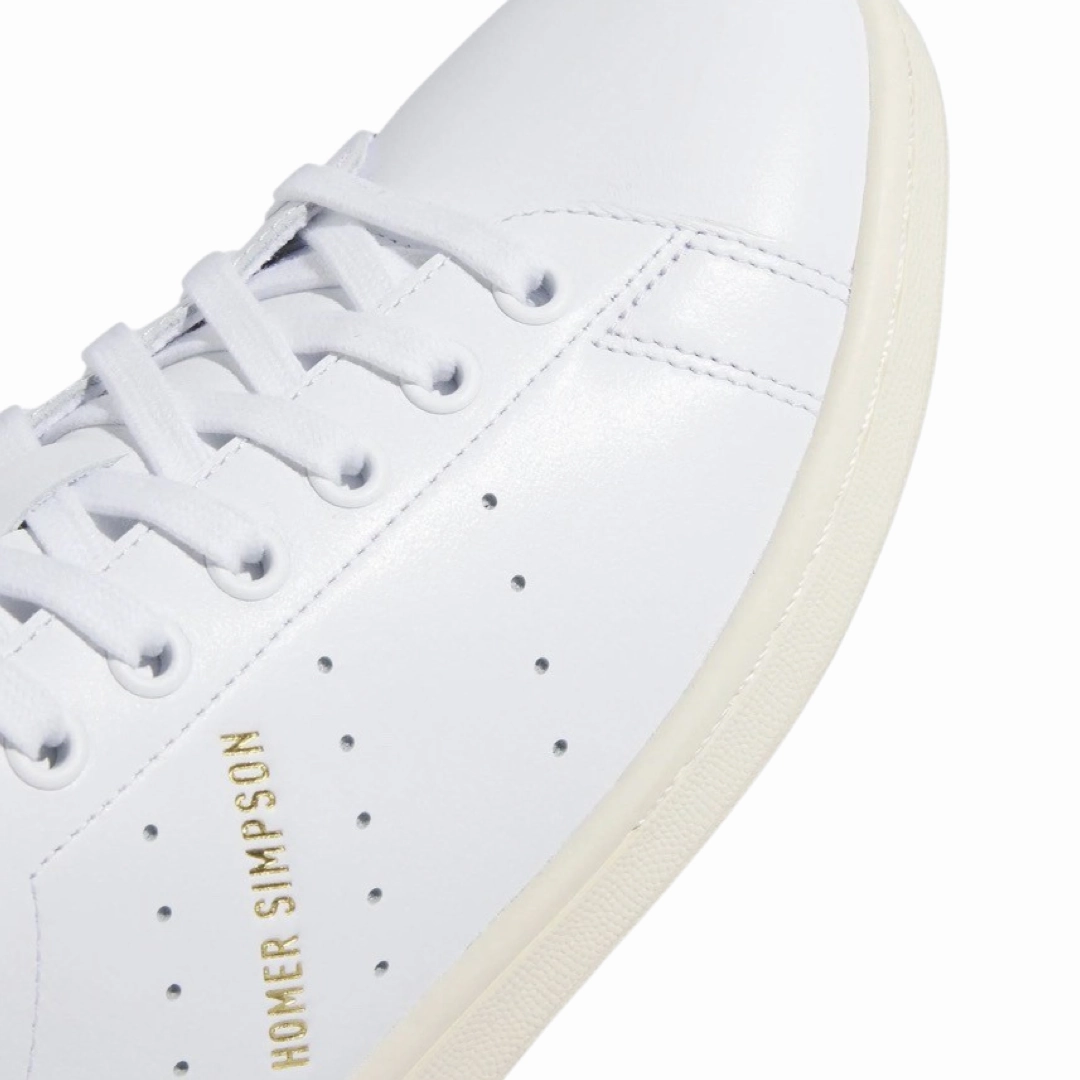Adidas Stan Smith x Homer Simpson White Green Breathable Shoes