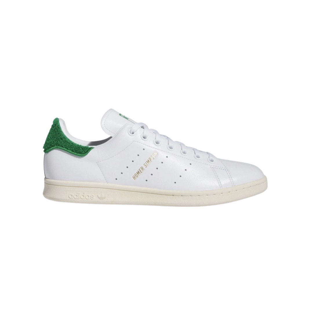 Adidas Stan Smith x Homer Simpson White Green Breathable Shoes