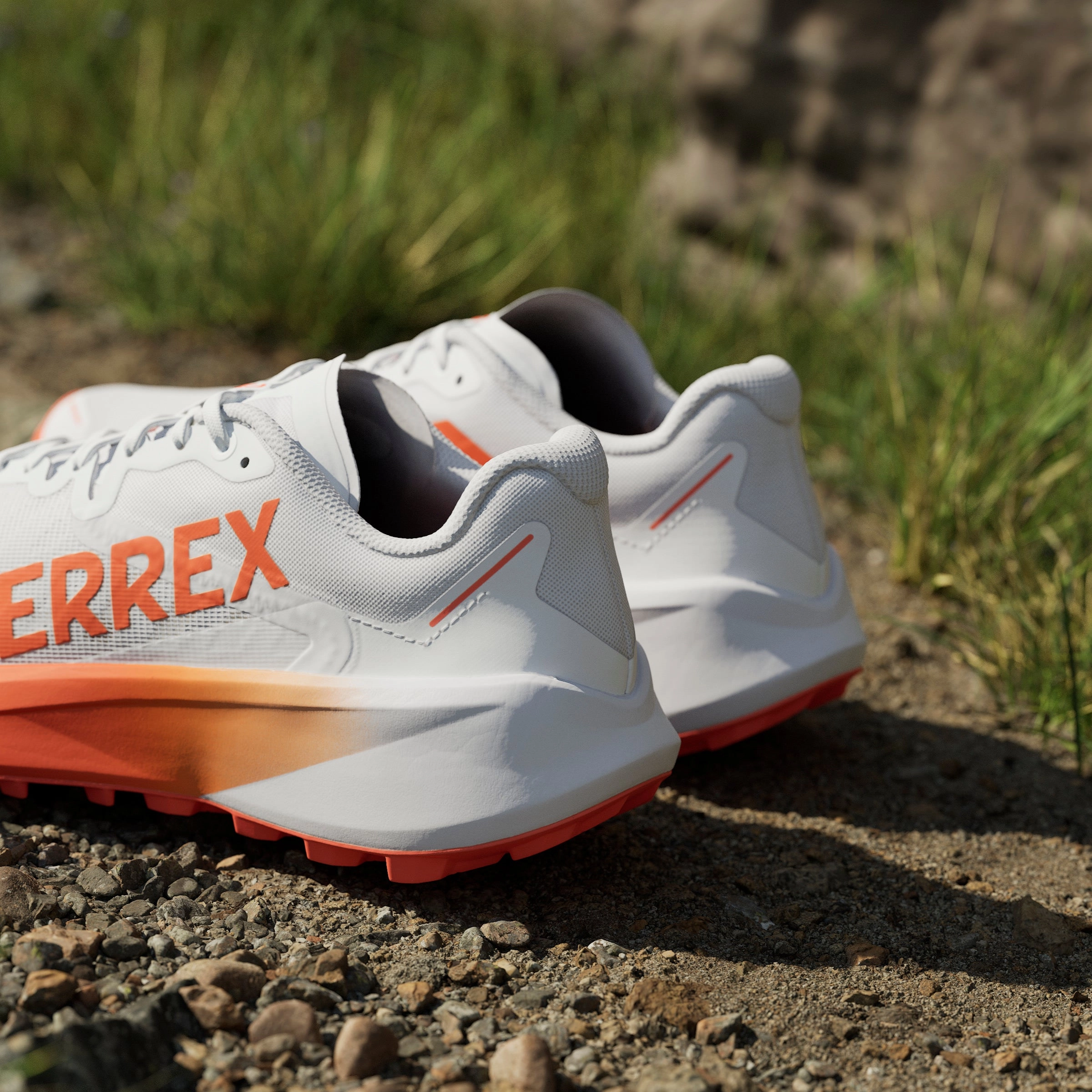 adidas Terrex Agravic 3 | Cloud White / Semi Impact Orange / Dash Grey | Mens Adidas versatile athletic footwear