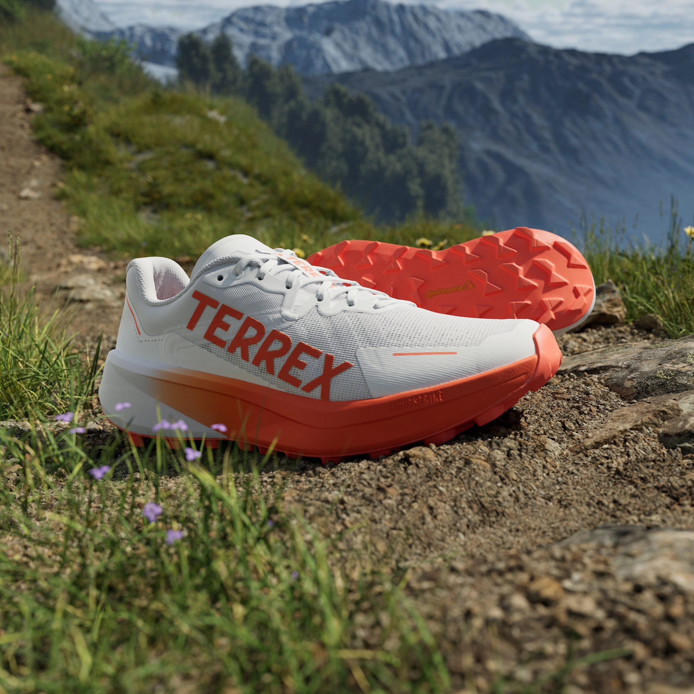 adidas Terrex Agravic 3 | Cloud White / Semi Impact Orange / Dash Grey | Mens Adidas versatile athletic footwear