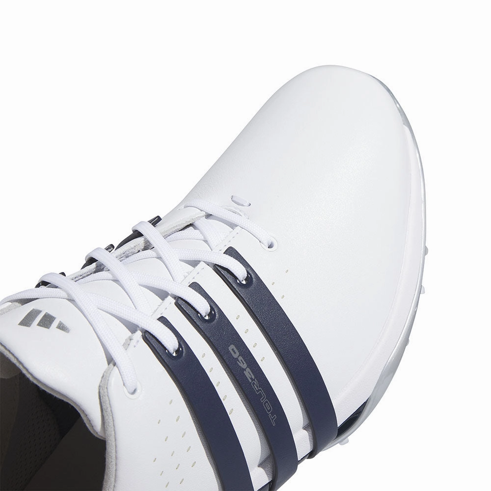 adidas Tour360 24 Spiked Waterproof Shoes - Ftwr White/Collegiate Navy/Silver Met. Performance Golf Footwear