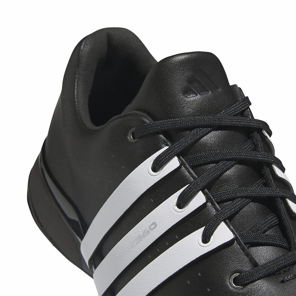 adidas Tour360 '24 Spiked Waterproof Shoes - Core Black/FTW White/Core Black Performance Golf Footwear