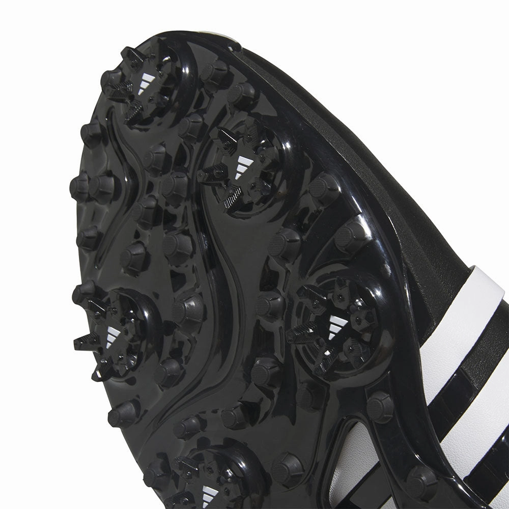 adidas Tour360 '24 Spiked Waterproof Shoes - Core Black/FTW White/Core Black Performance Golf Footwear
