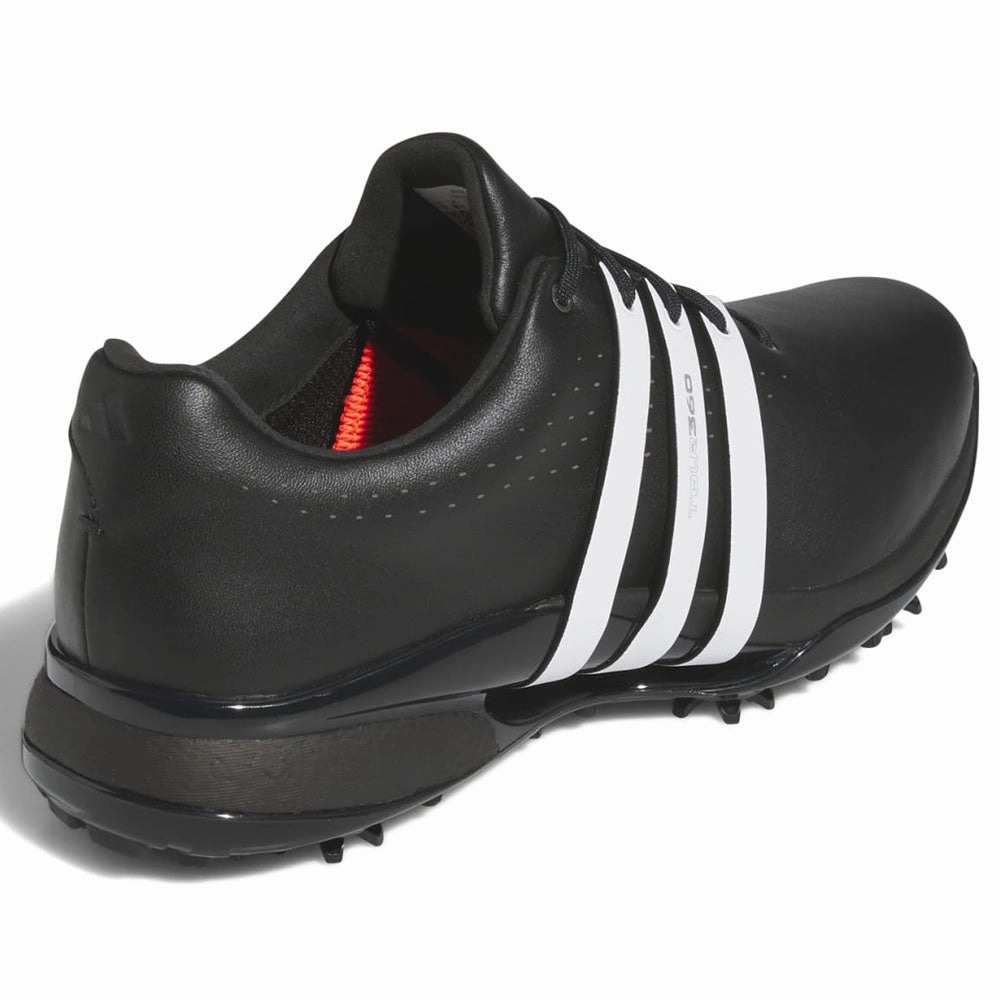 adidas Tour360 '24 Spiked Waterproof Shoes - Core Black/FTW White/Core Black Performance Golf Footwear