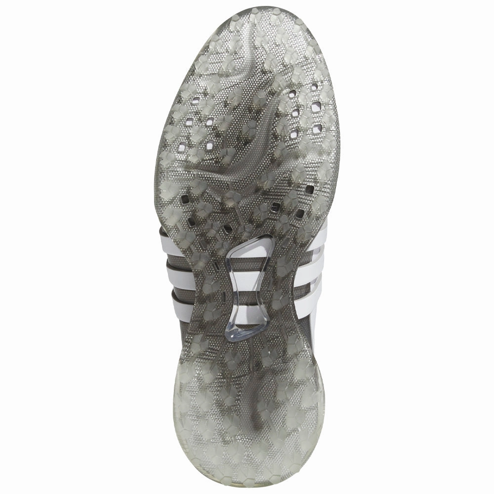 adidas Tour360 Spikeless Waterproof Shoes - White/White/Silver Metallic Performance Golf Footwear
