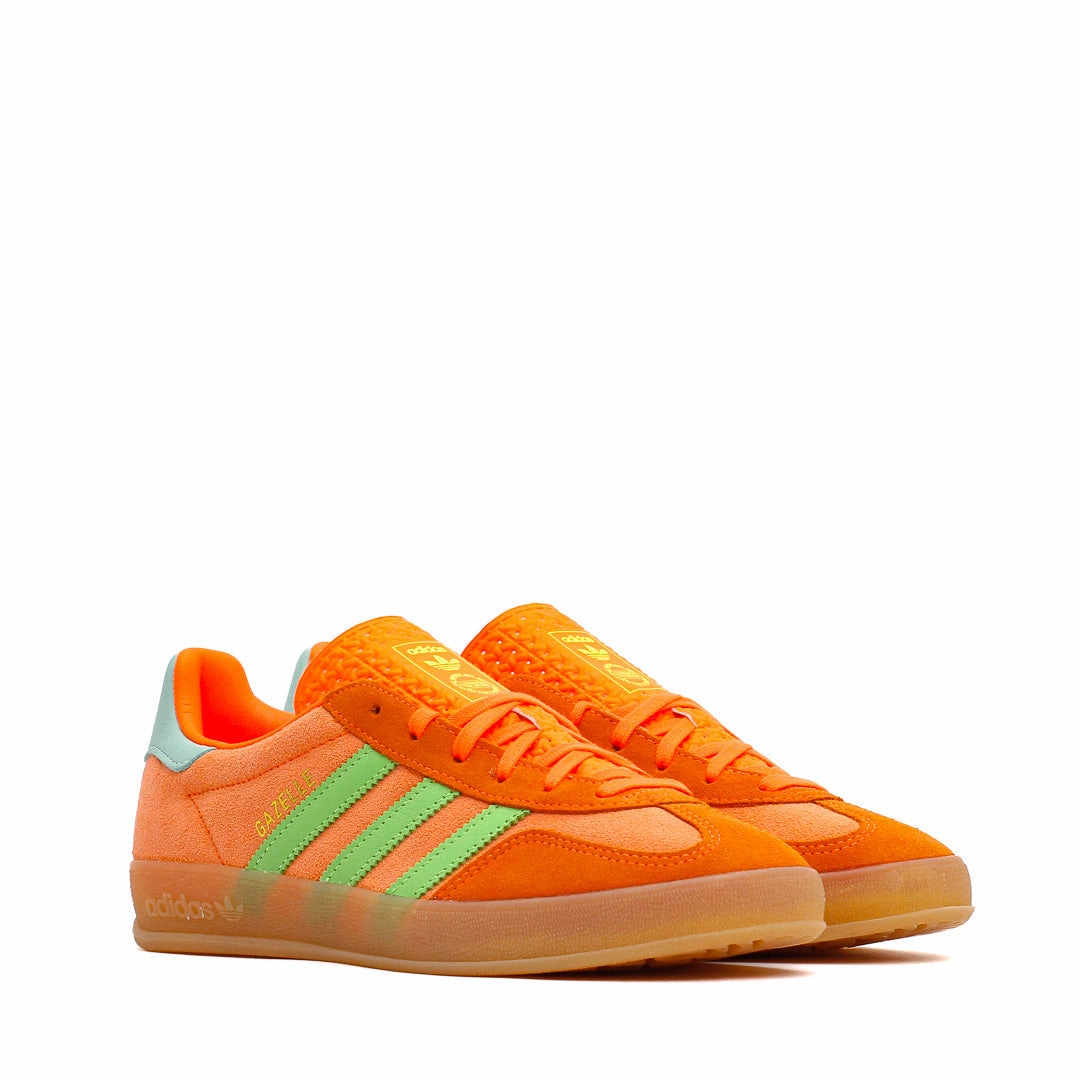Adidas Women Gazelle Indoor Solar Orange Clear Mint JQ0193 Adidas Classic Running Shoes for Style