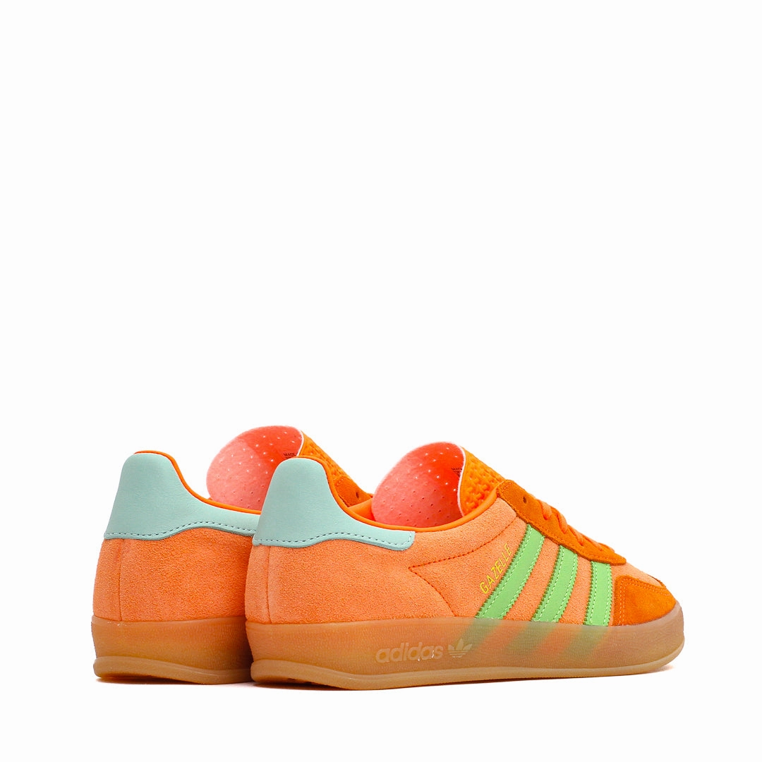 Adidas Women Gazelle Indoor Solar Orange Clear Mint JQ0193 Adidas Classic Running Shoes for Style