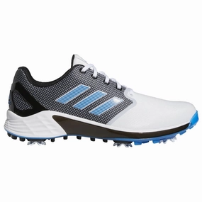 adidas ZG21 Spiked Shoes - White/Blue Rush/Core Black Adidas golf footwear options