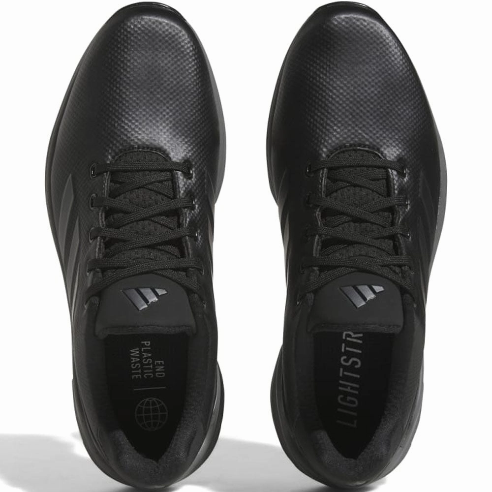 adidas ZG23 Spiked Waterproof Shoes - Core Black/Grey Six/Dark Silver Metallic Performance Golf Footwear
