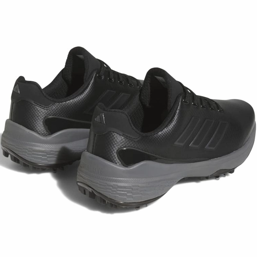 adidas ZG23 Spiked Waterproof Shoes - Core Black/Grey Six/Dark Silver Metallic Performance Golf Footwear