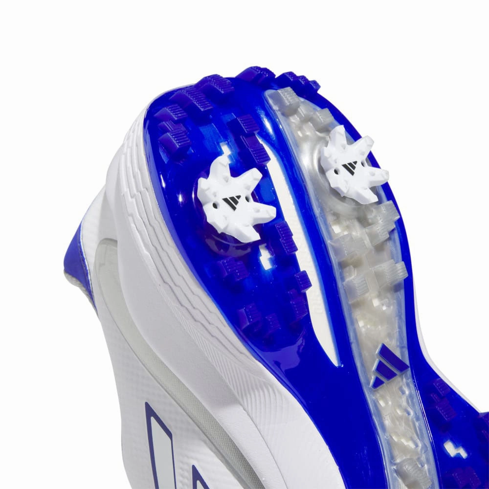 adidas ZG23 Spiked Waterproof Shoes - FTWR White/Blue Fusion/Lucid Blue Performance Golf Footwear