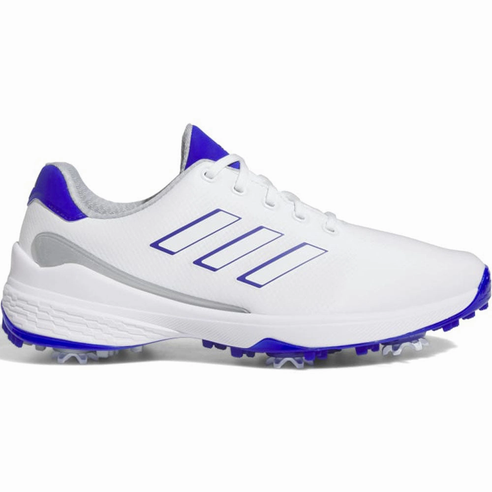adidas ZG23 Spiked Waterproof Shoes - FTWR White/Blue Fusion/Lucid Blue Adidas golf footwear options