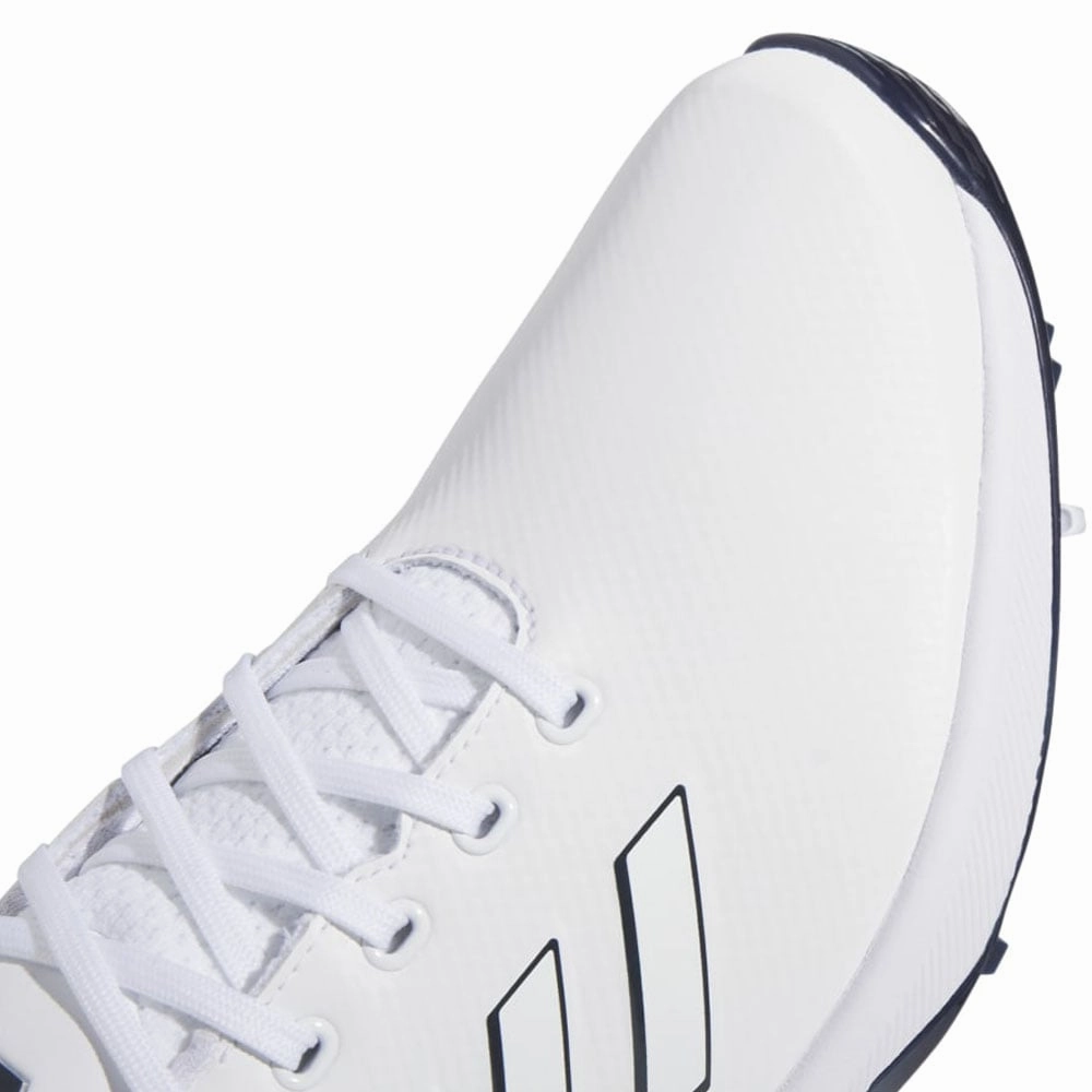 adidas ZG23 Spiked Waterproof Shoes - White/Collegiate Navy/Bright Red Performance Golf Footwear