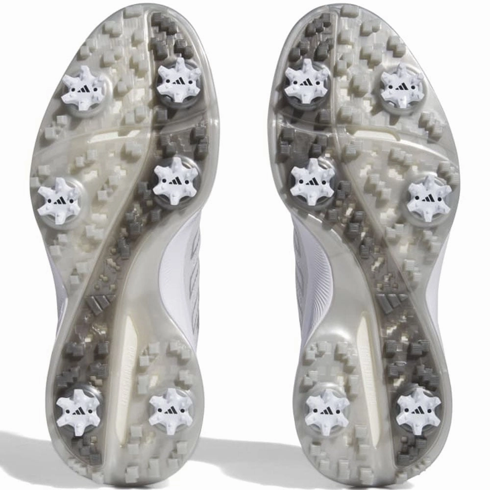adidas ZG23 Vent Spiked Shoes - Dash Grey/White/Silver Met. Performance Golf Footwear