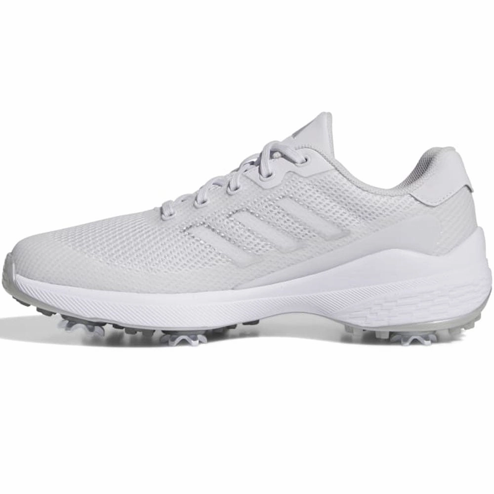 adidas ZG23 Vent Spiked Shoes - Dash Grey/White/Silver Met. Performance Golf Footwear