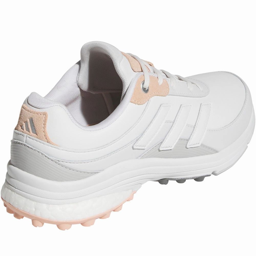 Adidas Zoysia Spikeless Waterproof Ladies Shoes - Dash Grey/Crystal White/Powder Cora Performance Golf Footwear