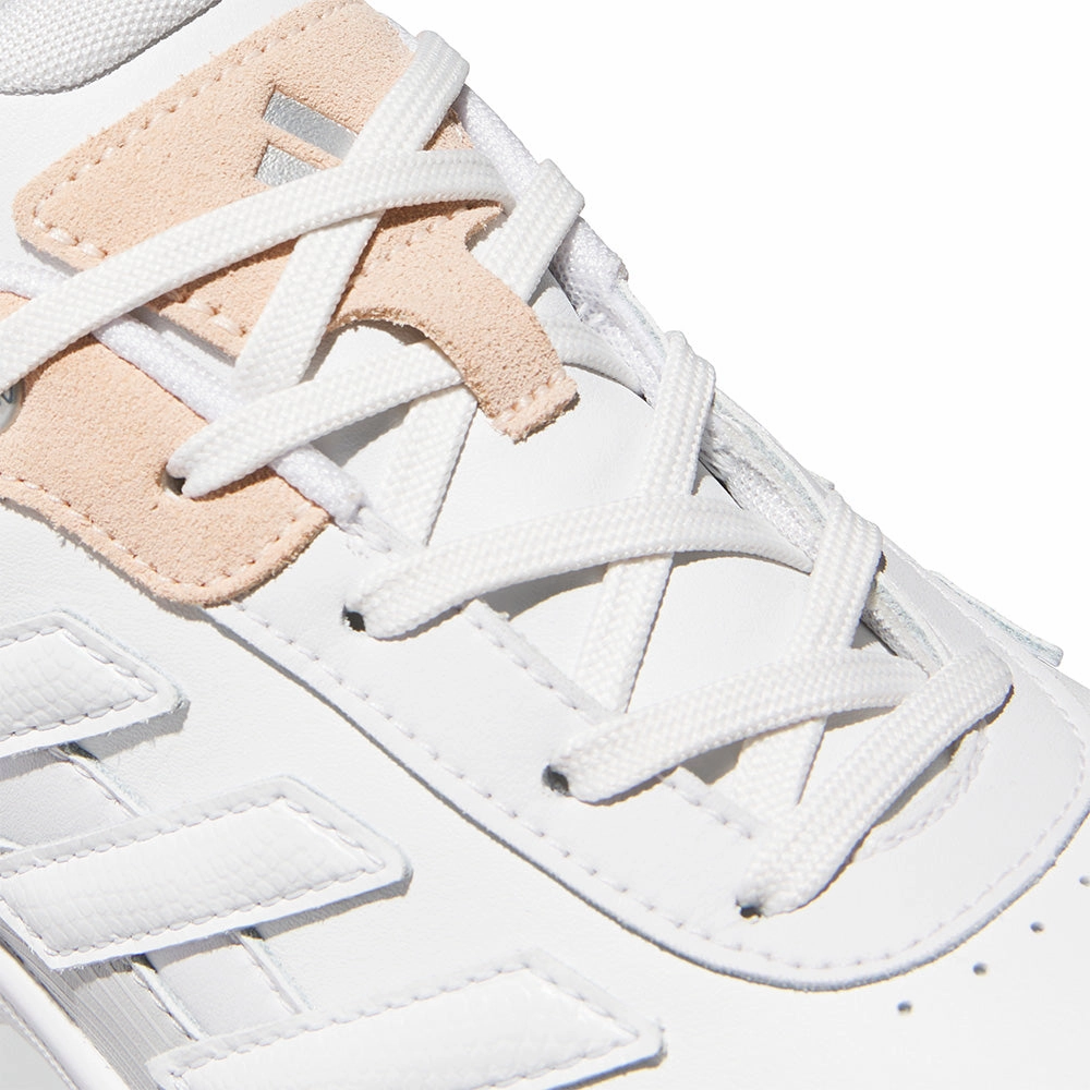 Adidas Zoysia Spikeless Waterproof Ladies Shoes - Dash Grey/Crystal White/Powder Cora Performance Golf Footwear