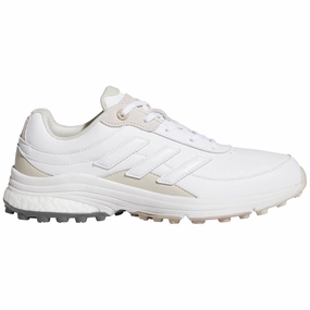 adidas Zoysia Spikeless Waterproof Ladies Shoes - White/White/Alumina Adidas golf footwear options