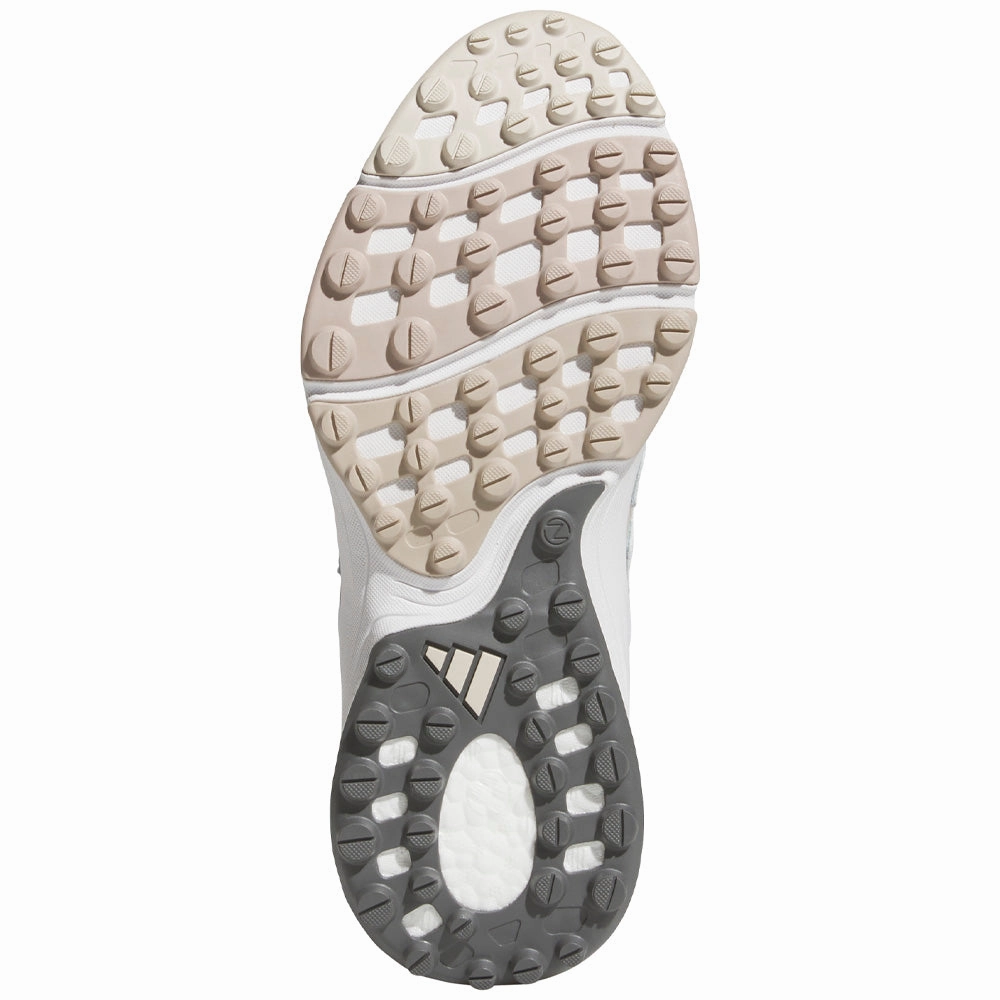 adidas Zoysia Spikeless Waterproof Ladies Shoes - White/White/Alumina Performance Golf Footwear