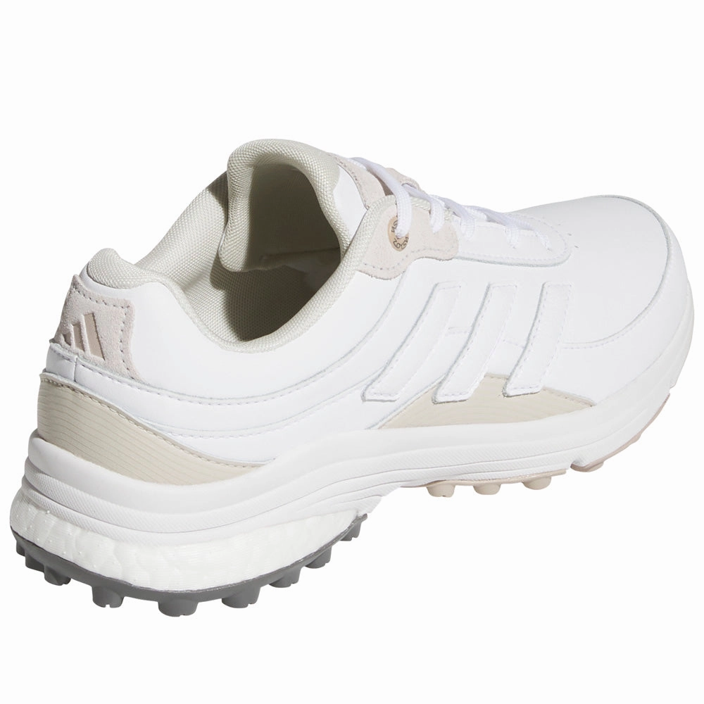 adidas Zoysia Spikeless Waterproof Ladies Shoes - White/White/Alumina Performance Golf Footwear