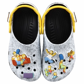 Adult The Simpsons Classic Clog Crocs slip-on shoes for casual use