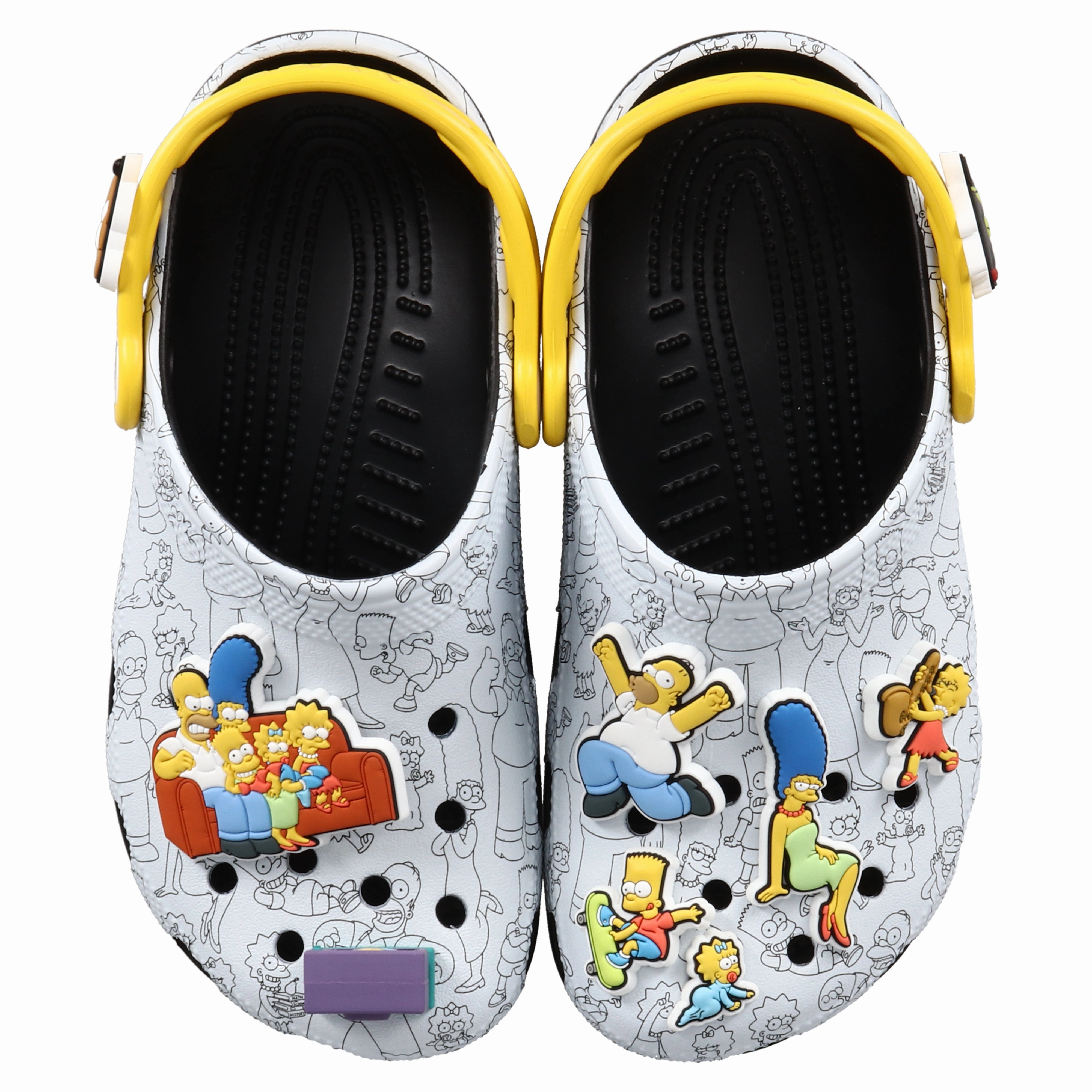 Adult The Simpsons Classic Clog Crocs slip-on shoes for casual use
