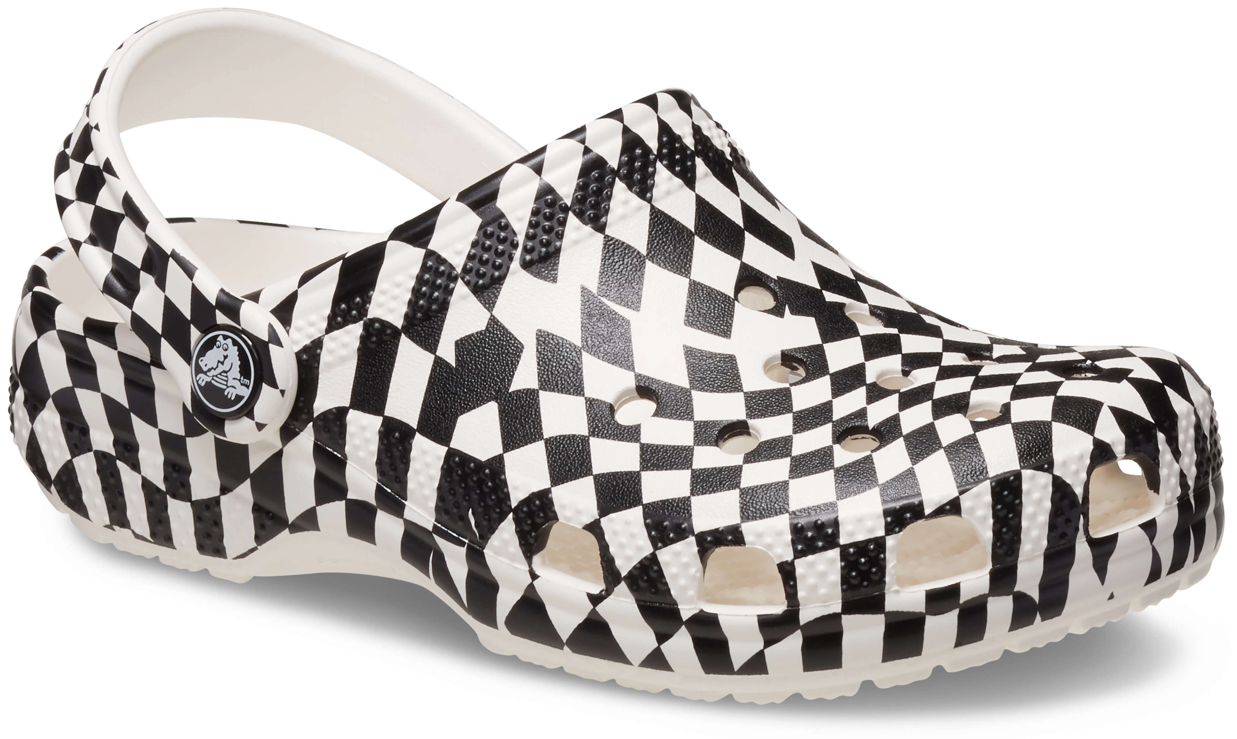 Adult Warped Checker Classic Clog Slip-On Shoes