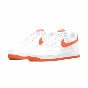 Air Force 1 Low 07 White Orange Nike training shoes with flexible soles