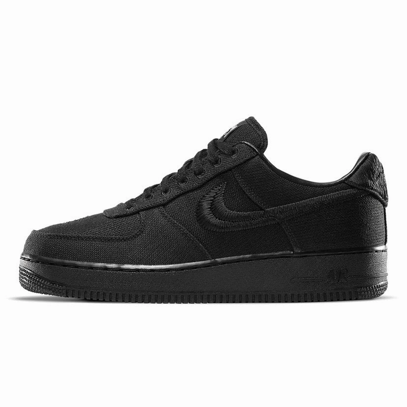 Air Force 1 Low x Stussy Black Black Modern Sneakers