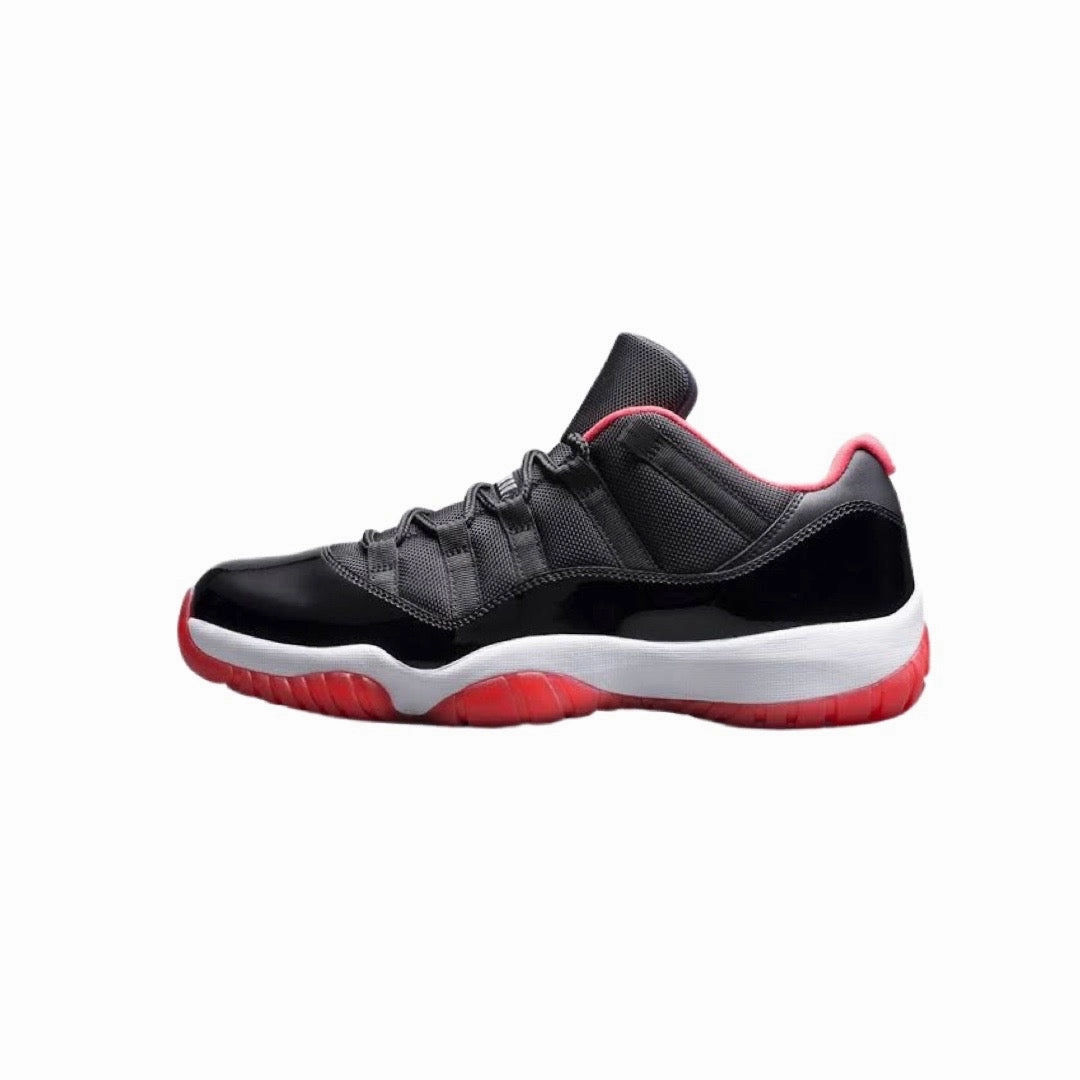 Air Jordan 11 Low BRED Black True Red White Air Jordan basketball shoes with classic look