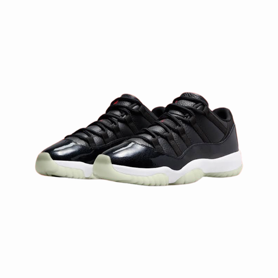 Air Jordan 11 Low Retro 72-10 Black Gym Red White Sail Air Jordan basketball shoes with classic look